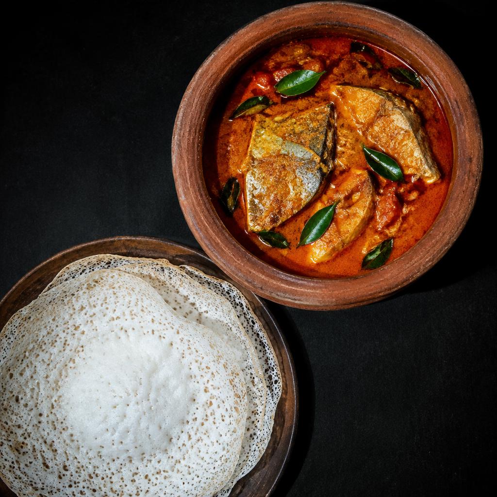 Kerala Fish Curry & Appam